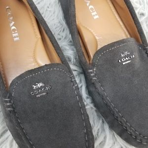 Coach Amber Suede Driving Moccasins